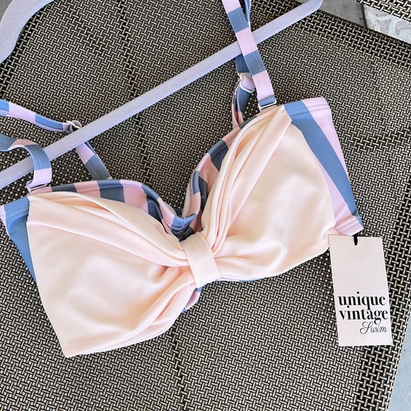 Unique Vintage Other - bow bikini top | NWT |